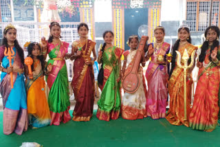 navratri-celebrations-kanyaka-parameswari-temple-at-kagaznagar-in-kumura-bheem-district