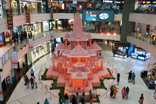 ram mandir model at pacific mall become attraction for people