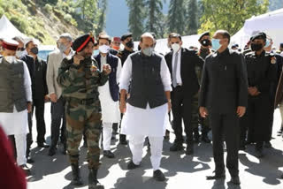 Defence Minister Rajnath Singh at Sukna War Memorial in Darjeeling