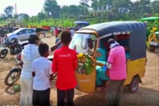 Vehicle worship at Kondagattu on the occasion of Vijayadashami