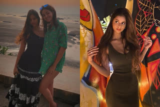 Suhana Khan stunning in olive bodycon dress on night out