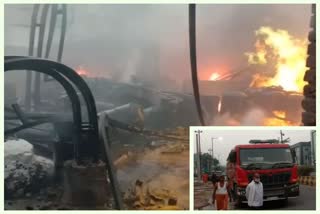 ink factory caught fire in noida