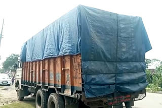 Three truck with illegal Mill Iron Scale & Bamboo Charcoal seized