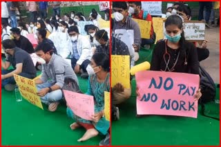 doctors protest at jantar mantar