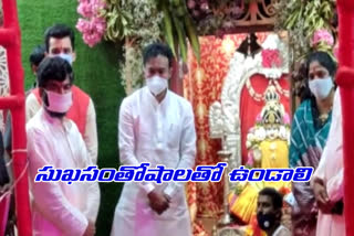 central minister kishan reddy visited charminar bhagyalakshmi temple