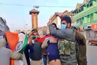 BJP workers detained for allegedly trying to hoist national flag at clock tower in Lal Chowk