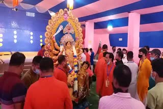 Bangali puja committee ready for dasera nagaon assam etv bharat news