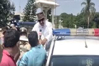 Vatal Nagaraj who opposed the simple Dasara was arrested by the police