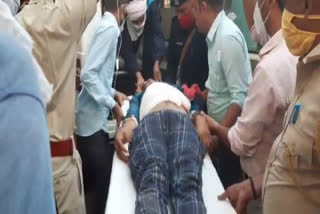 Constable injured in encounter with dacoits  Constable injured in Dholpur  Constable injured in Rajasthan  Dholpur constable injured  Encounter in Dholpur Rajasthan  Dacoits open fire on police in Rajasthan  കവര്‍ച്ച സംഘവുമായി വെടിവെപ്പ്  രാജസ്ഥാനില്‍ പൊലീസുകാരന് പരിക്കേറ്റു  രാജസ്ഥാന്‍