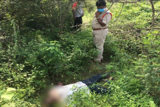 unknown person dead body found in the bushes at pullalacheruvu