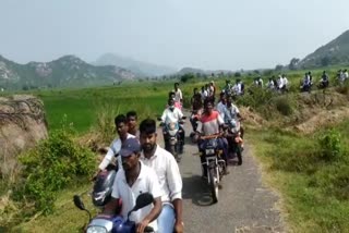 youth bike rally at nandigam srikakulam district