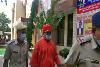 a monk injured woman in panchkula by attacking with ax