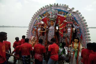 durga idol immersion