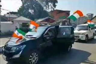 bjp_holds_tiranga_yatra_in_srinagar_to_protest_for_the_statement_of_mehbooba_mufti