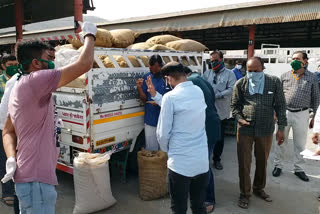 Purchase of groundnuts at support price