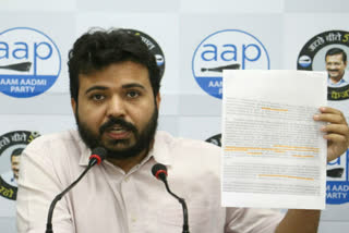 AAP leader durgesh pathak press conference on MCD due fund