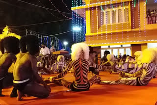 Tiger dance in Mangalore