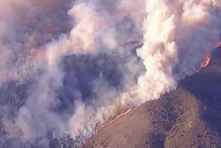 Brush fire burning in California - homes being evacuated
