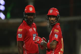 KL Rahul and Chris Gayle