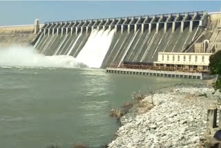 nagarjuna sagar water flow 4 gates open in nalgonda district