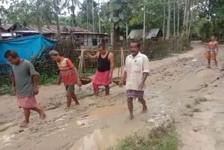 poor road Condition in Teok