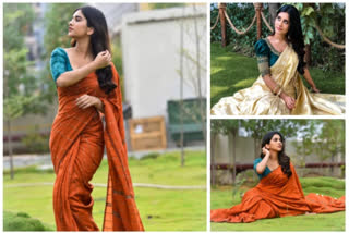 Nabha natesh Saree pics goes viral