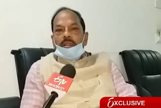 Exclusive interview of raghubar das with etv bharat in dumka