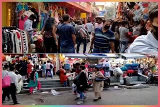 Crowd of customers increased in Sarojini Nagar Market