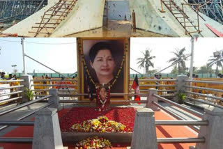 jayalalitha memorial construction work