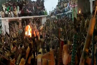 Stick fight festival held in Andhra's Kurnool despite ban, 50 injured