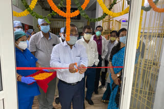 New covid hospital inagurated in cuttack SCB Medical premises