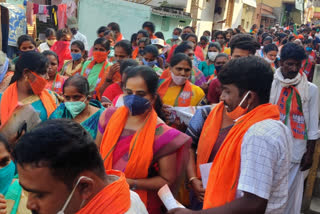 Election Campaign by Tejaswini Rajesh Gowda in Sira