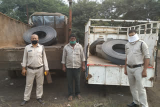 theft arrested with stolen truck in raipur