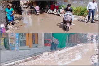 People facing problems due to shabby road in suman colony of chhatarpur