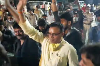 mla dancing during visarjan julus