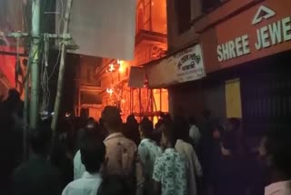 Fire at Puja Pandal