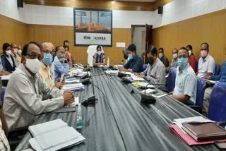 Korba Collector took  meeting of officials regarding Corona