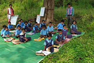 Children of Forest region of Kawardha are getting education through Mohalla class
