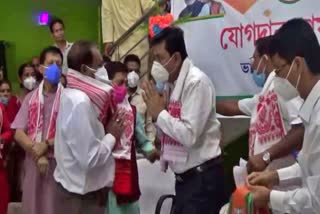 State BJP president Ranjit Das in Bihpuria