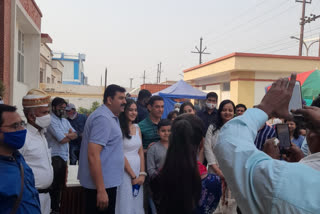 actor aamir Khan reached tronica city in ghaziabad