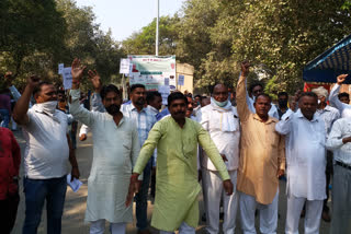 BJP Scheduled Caste Morcha protested against arson in Krishna Bedis house in yamunanagar