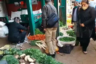 शिमला में सब्जियों के दाम