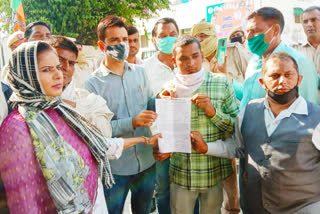 Handicapped committee protest in kaithal