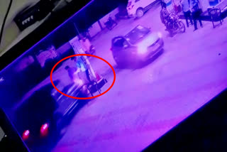 car hits petrol pump salesman captured in cctv yamunanagar