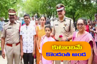 Thanka to police families to help society says CP Anjani kumar