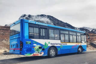 electric bus trial in Atal Tunnel