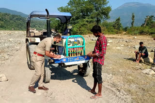 illegal mining in Paonta Sahib