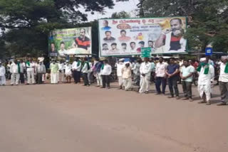 protest against the anti-peasant act at chikkodi