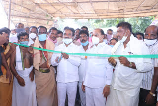 Pochamma Temple was inaugurated by Minister Itala  rajendar at pothireddy peta in karimnagar