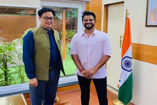 Had great conversation on sports: Raina after meeting Rijiju